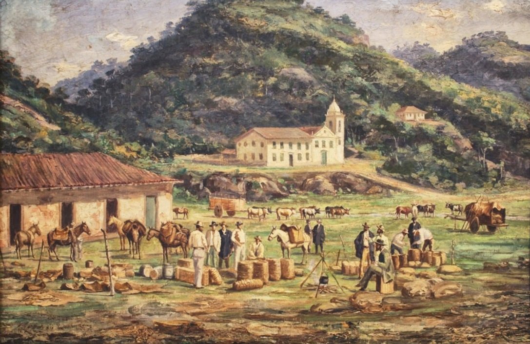 Rancho Grande dos Tropeiros od Benedito Calixto