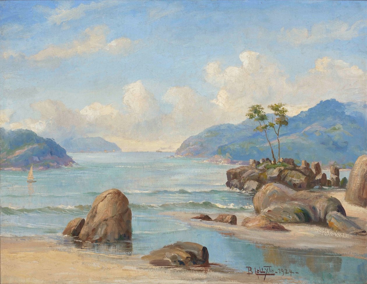 Benedito Calixto - Canto de praia (Baixada santista), SP, 1924 od Benedito Calixto