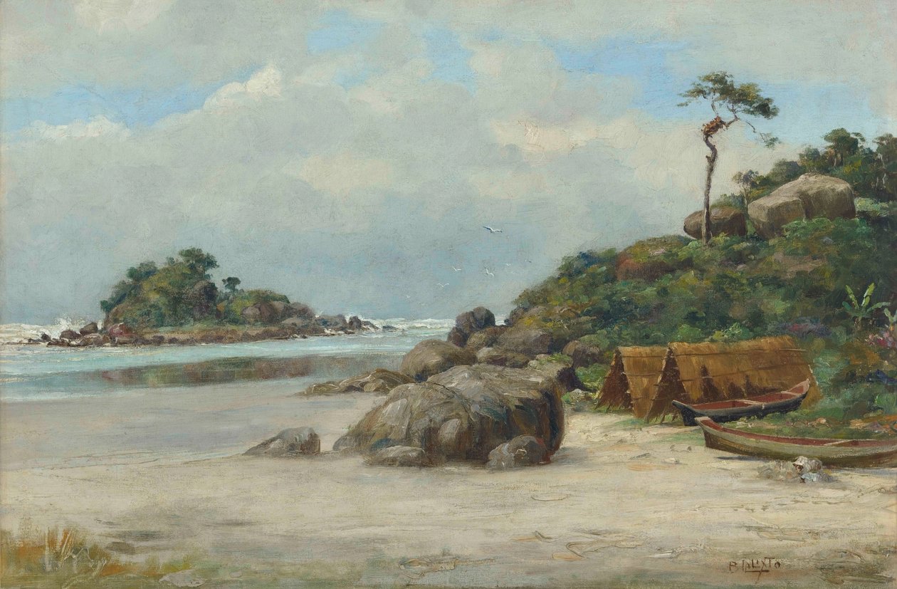 Benedito Calixto - Prainha - Itanhaém (Praia de Itanhaém, SP), 1892 od Benedito Calixto