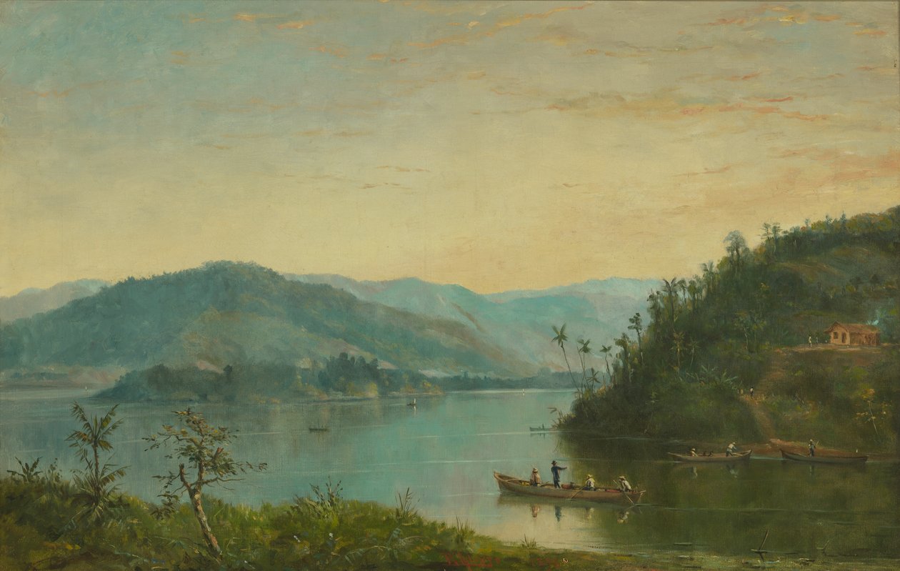 Benedito Calixto - řeka Itanhaém, SP, 1896 od Benedito Calixto