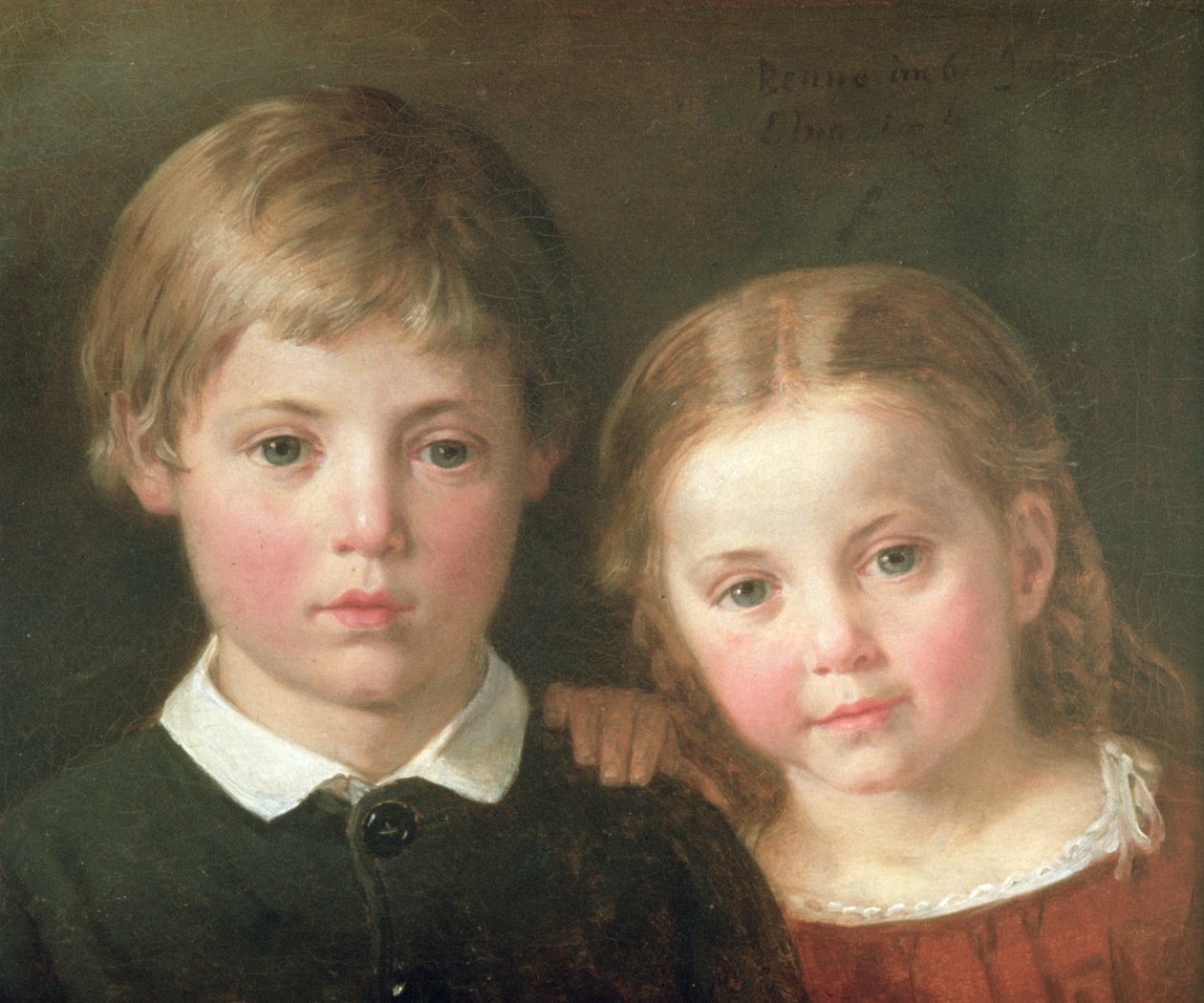 Benno šest let a Elna čtyři roky, 1864 od Bengt Nordenberg