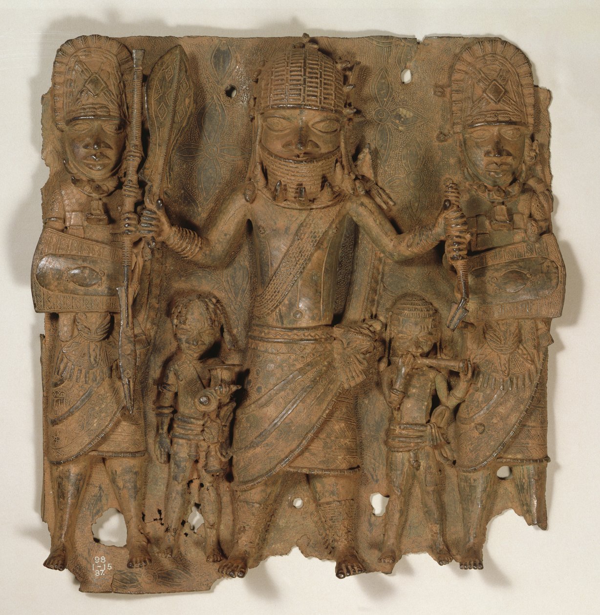 Beninská plaketa, Nigérie (mosaz) od Benin