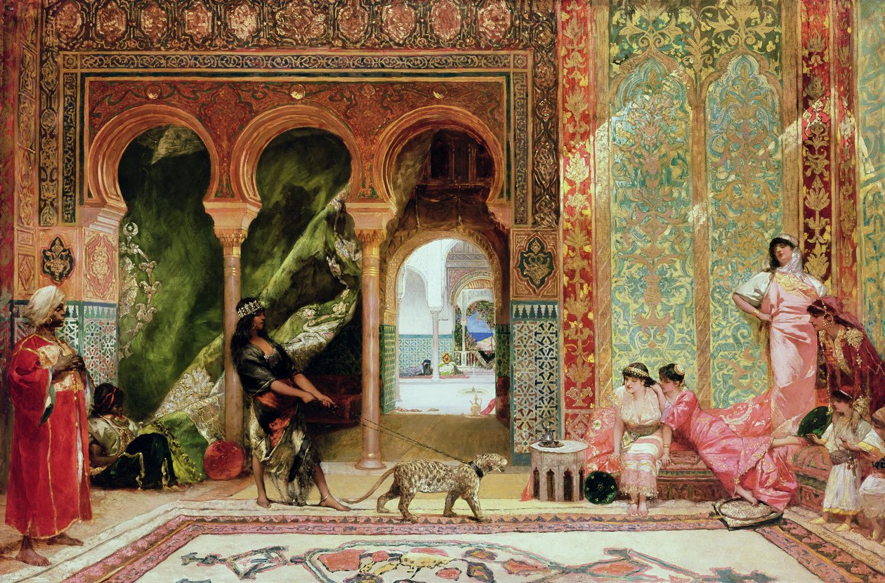 Královský palác v Maroku od Jean Joseph Benjamin Constant