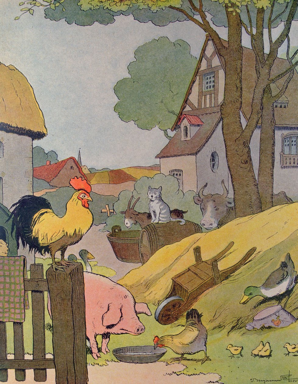 The Farm Yard, ilustrace z 