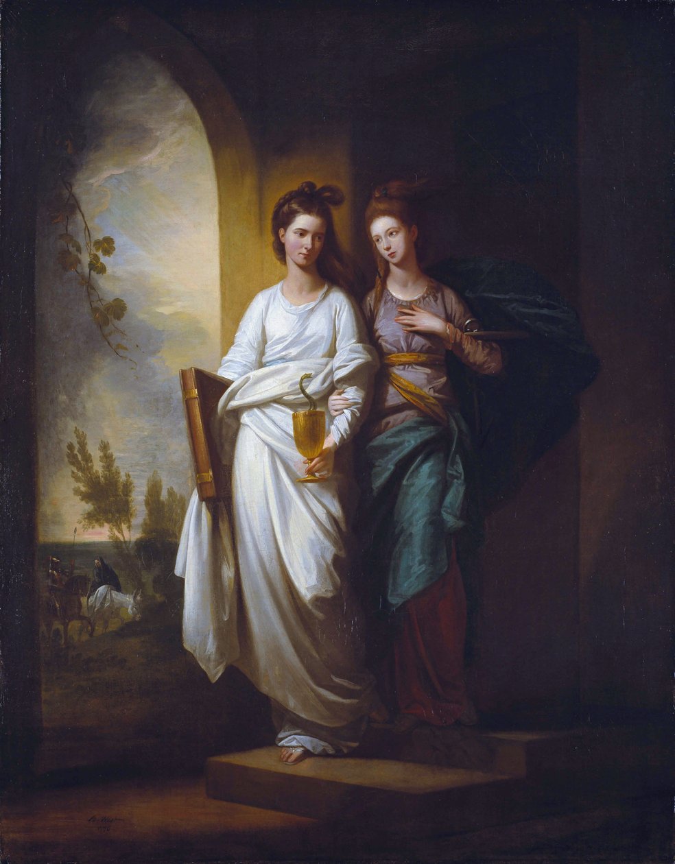 Fidelia a Speranza (Víra a naděje) od Benjamin West