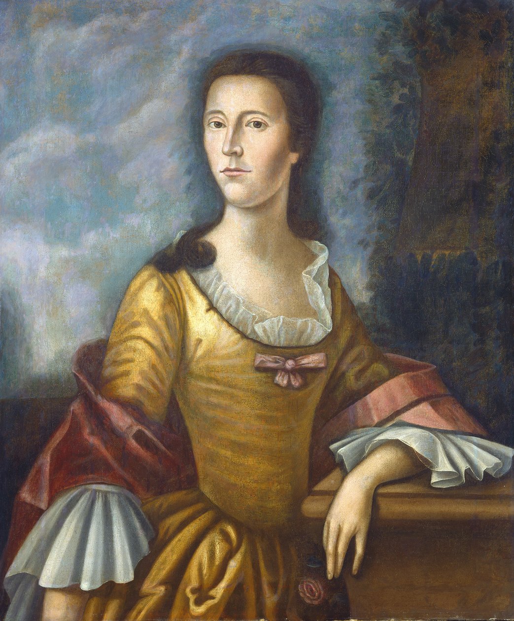 Mary Bethel Boude (paní Samuel Boude), 1755-6 od Benjamin West