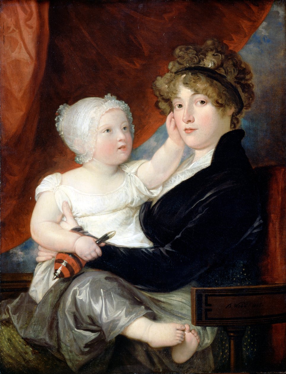 Paní Benjamin West II se svým synem Benjamin West III od Benjamin West
