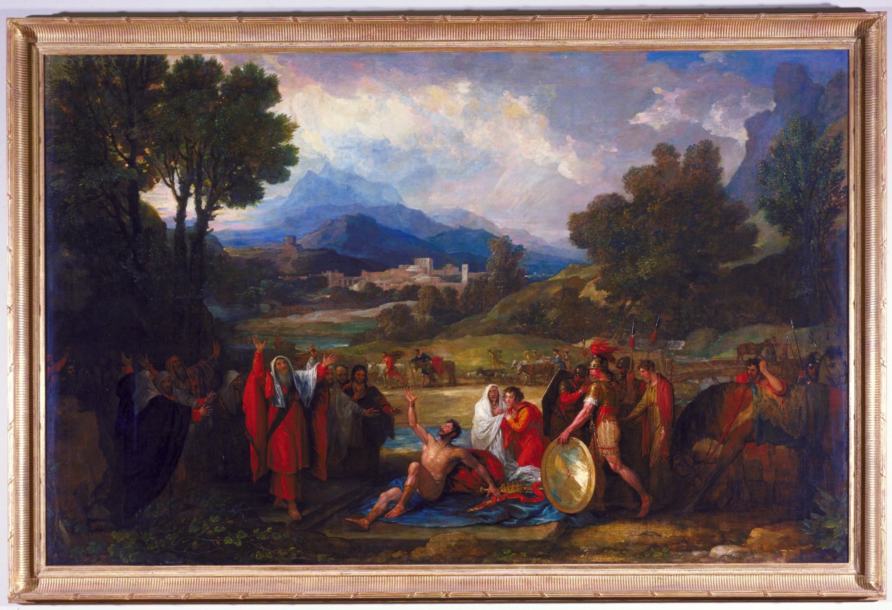 Saul před Samuelem a proroky, 1812 od Benjamin West