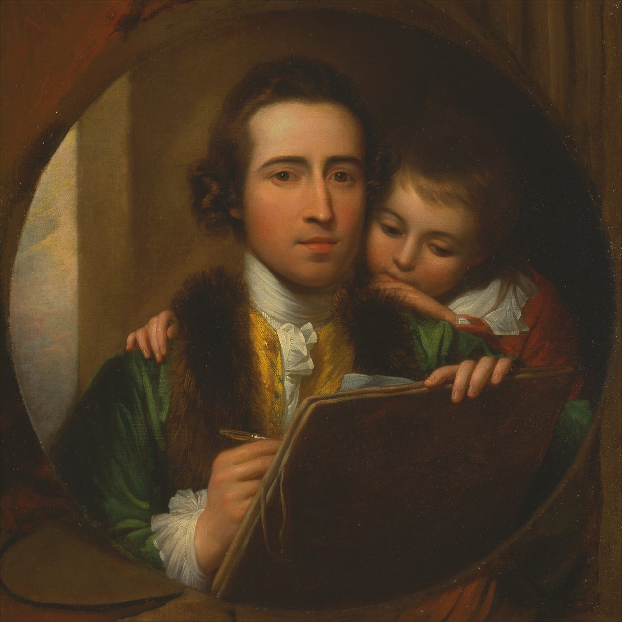 Umělec a jeho syn Rafael od Benjamin West
