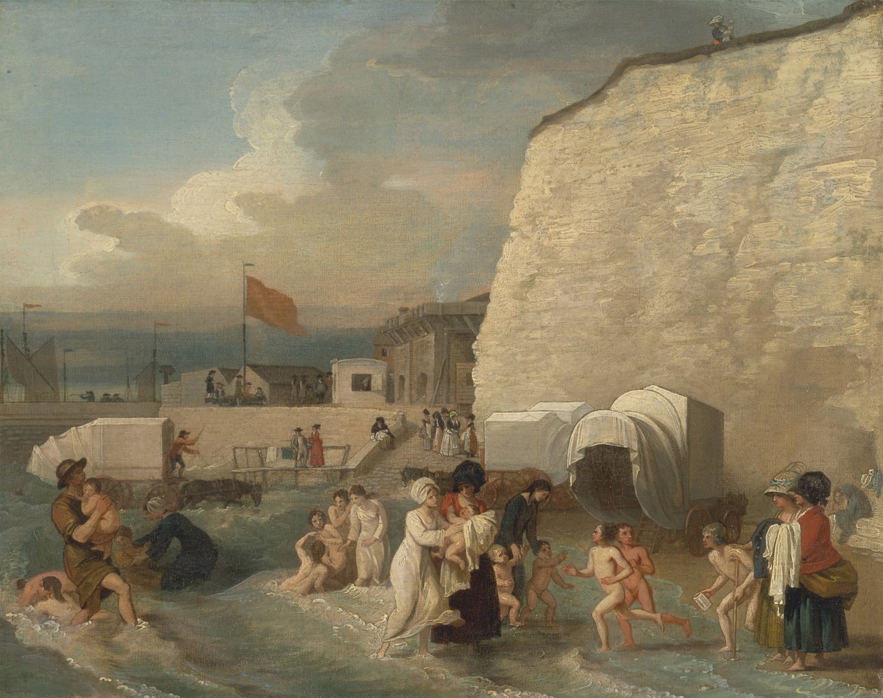 Koupací místo v Ramsgate od Benjamin West
