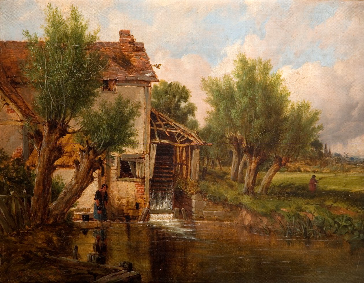 Starý mlýn u Worcesteru, 1880 od Benjamin Williams Leader