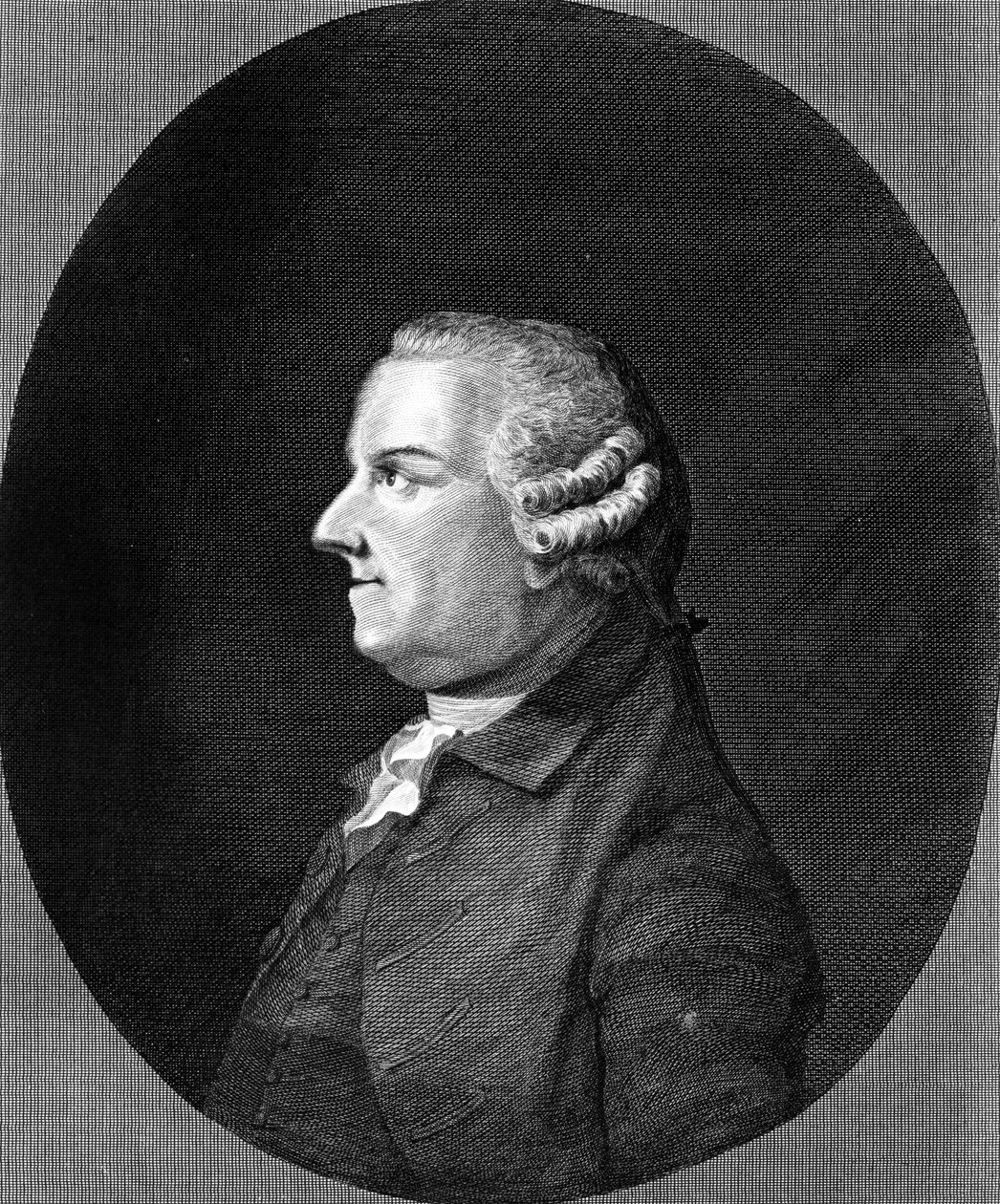 Thomas Gray, tisk R. Pollard, kolem 1800 od Benjamin Wilson