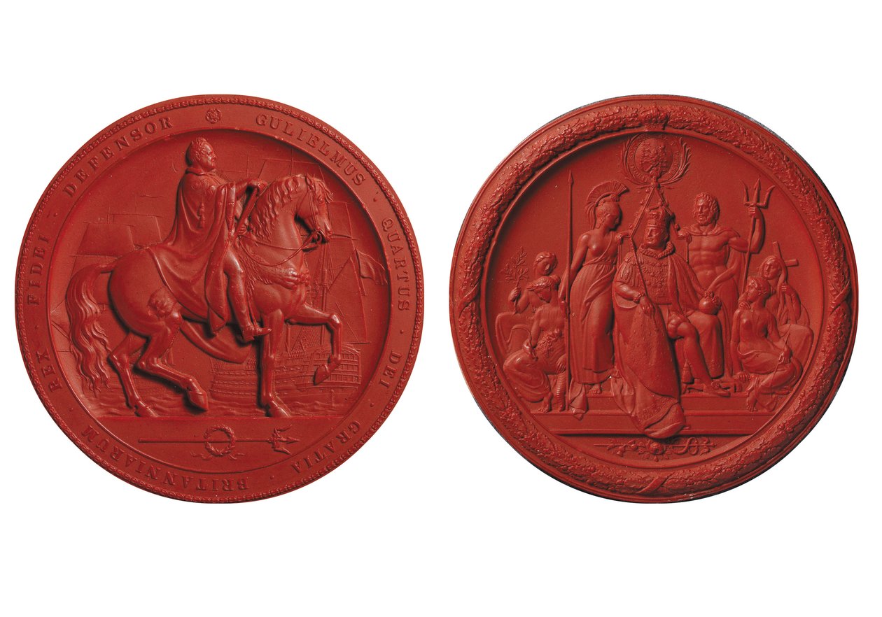 Velká pečeť Viléma IV., asi 1831 (vosk) od Benjamin Wyon