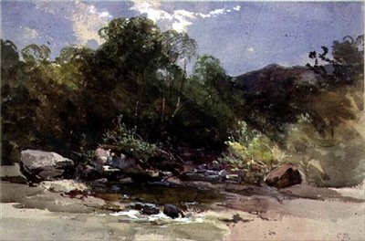 Silnice vedoucí k Pont Aberglaslyn, pohled do údolí Ffestiniog, Severní Wales od Benjamin Barker