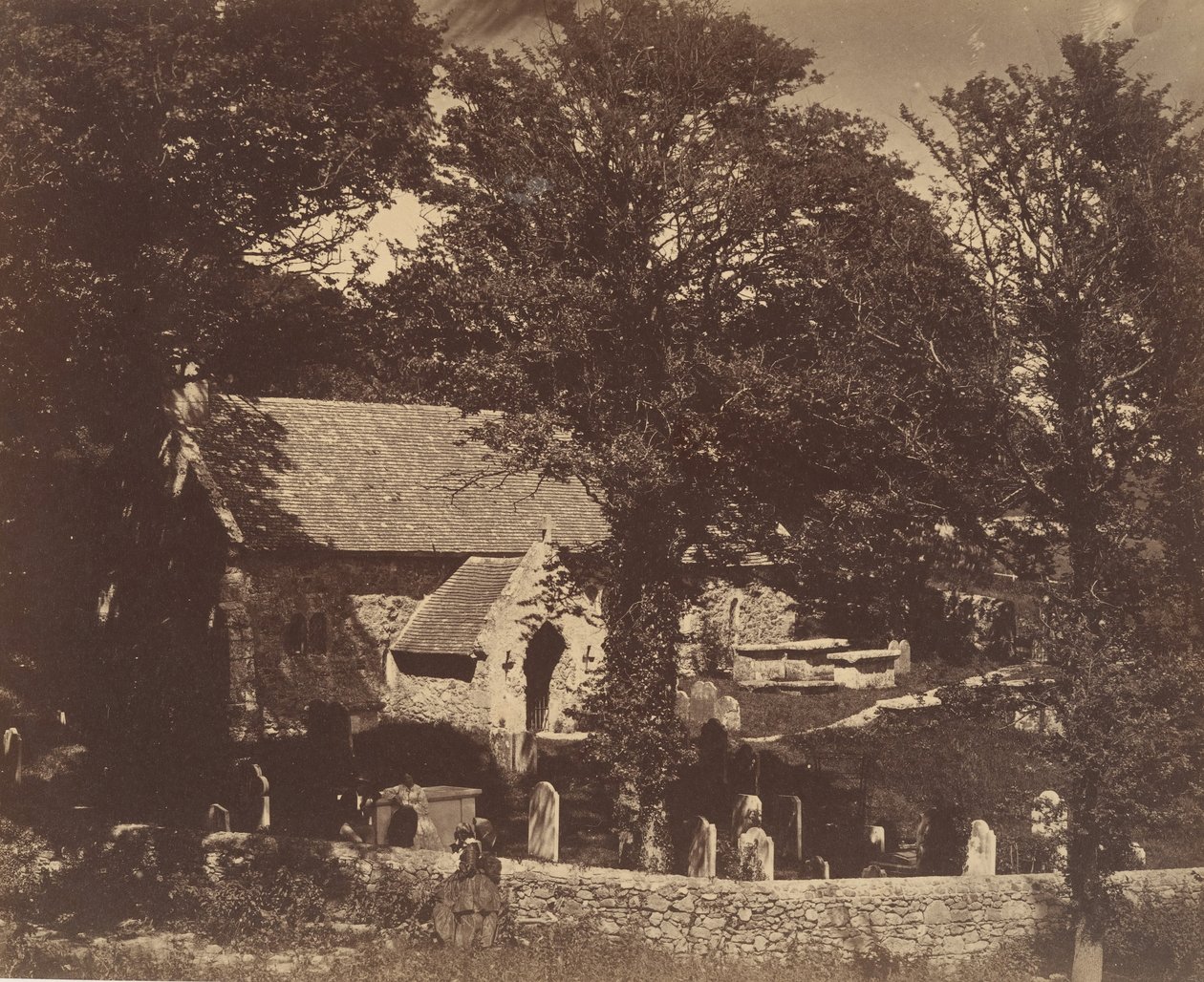 Bonchurch, 50. léta 19. století. od Benjamin Brecknell Turner