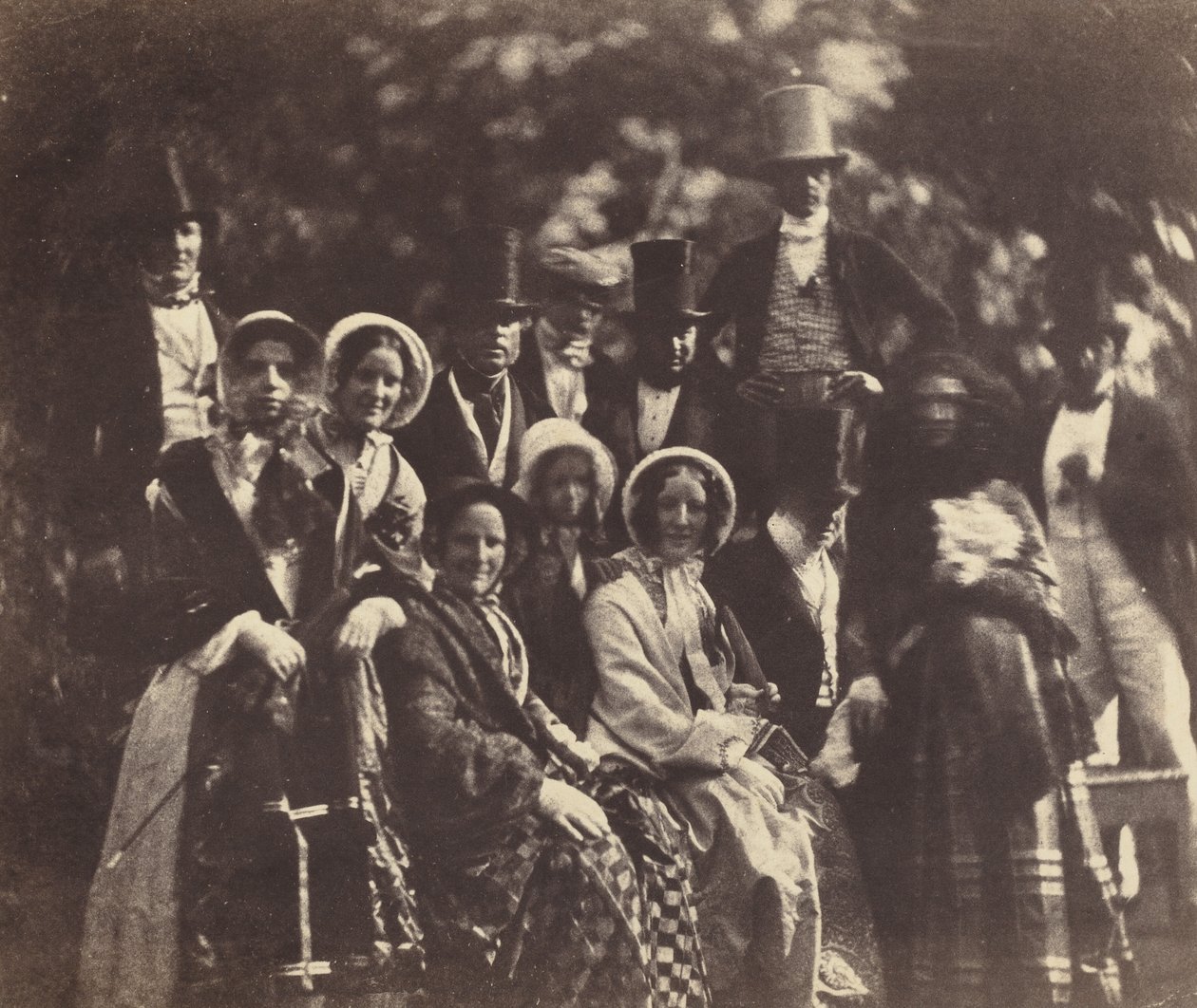 Wedding Group,c. 1852 nebo 1853 (foto) od Benjamin Brecknell Turner