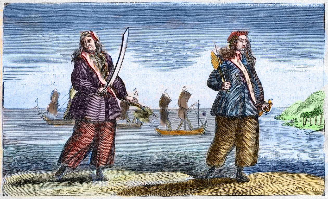 Anne Bonny a Mary Read od Benjamin Cole