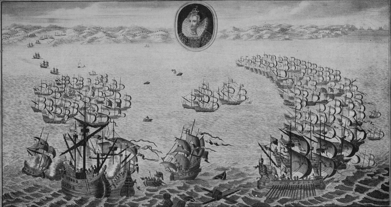 Porážka španělské armády, 1745 od Benjamin Cole