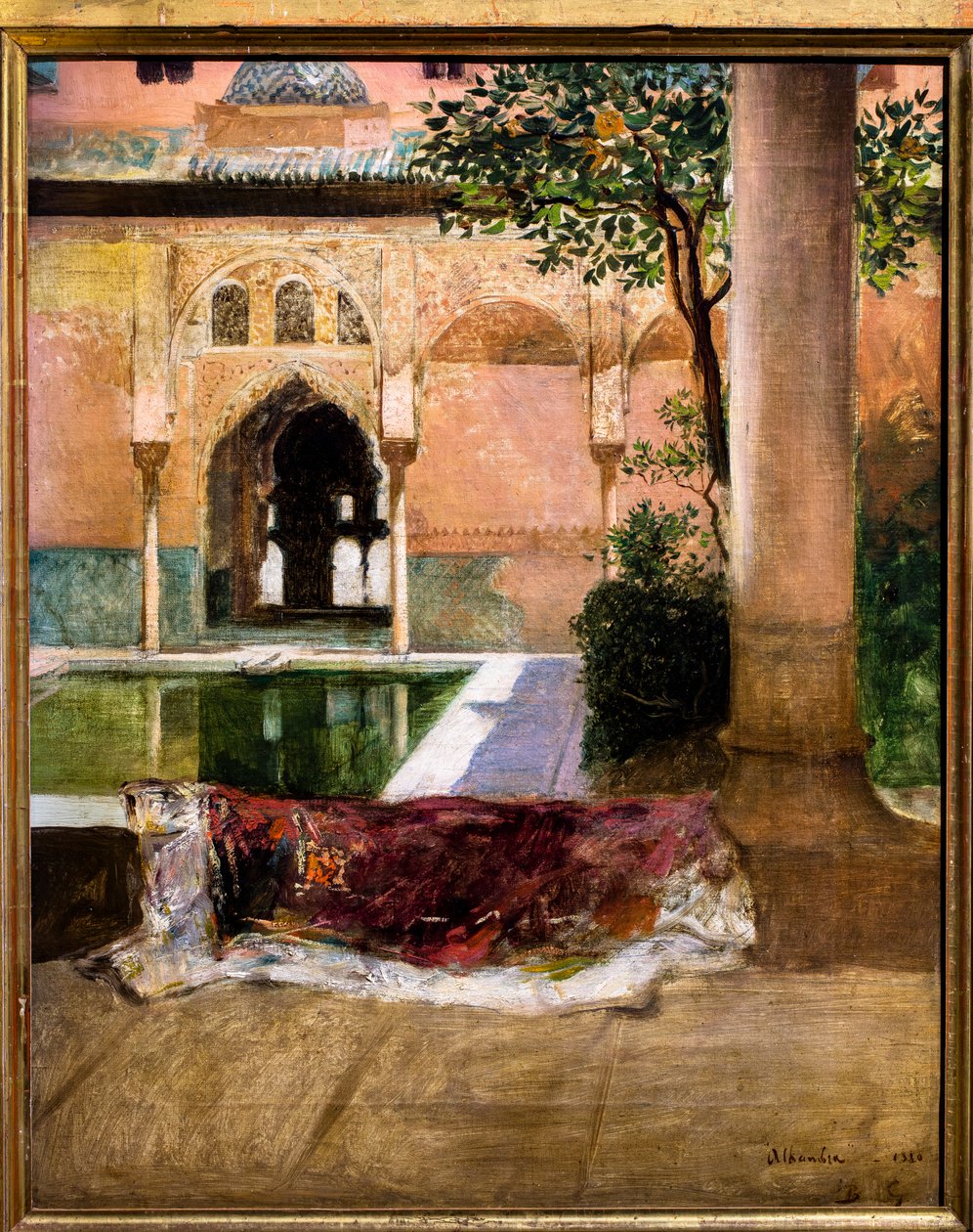 Nádvoří Alhambry od Benjamin Constant