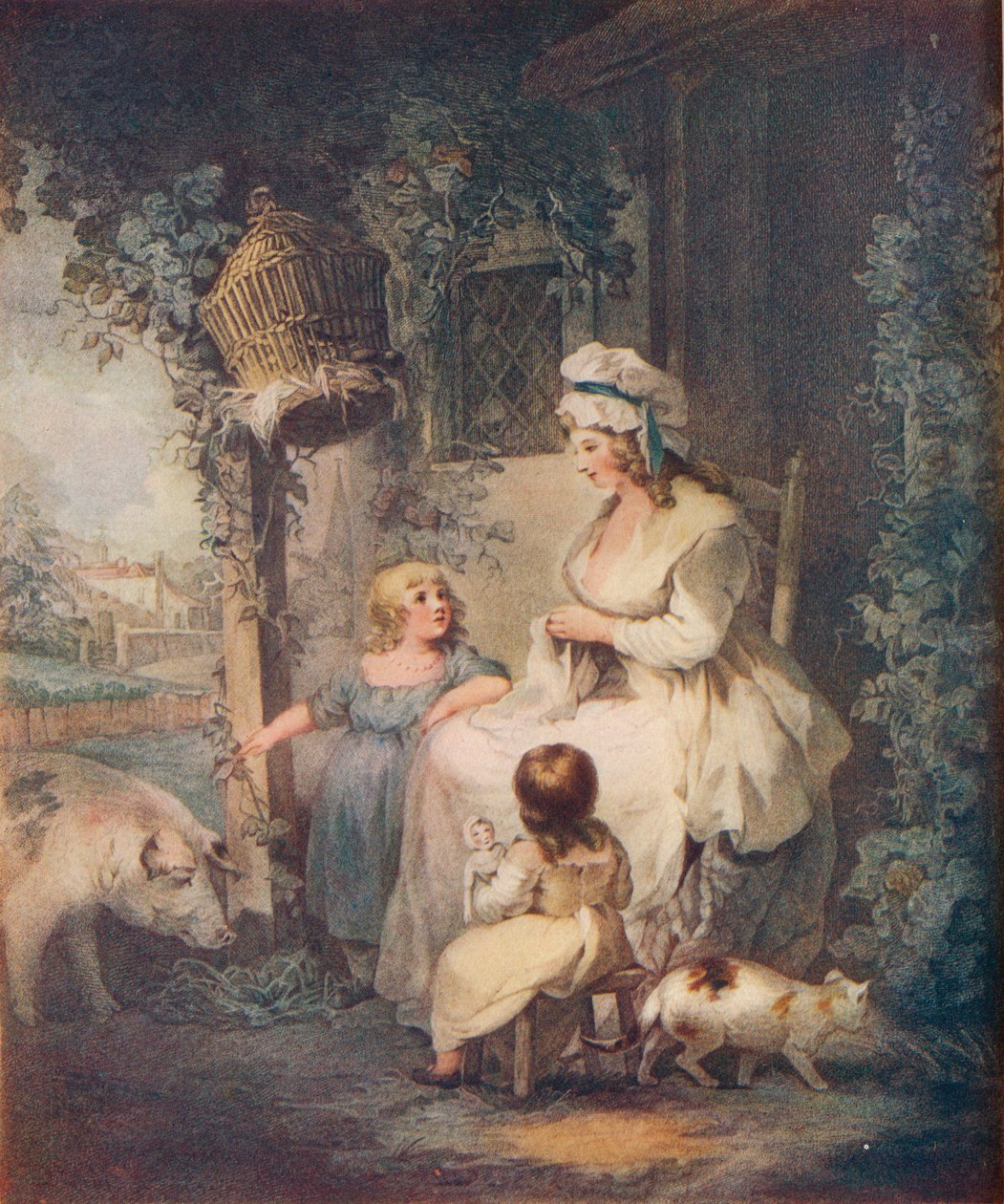 The Farmers Door, 1790 od Benjamin Duterrau