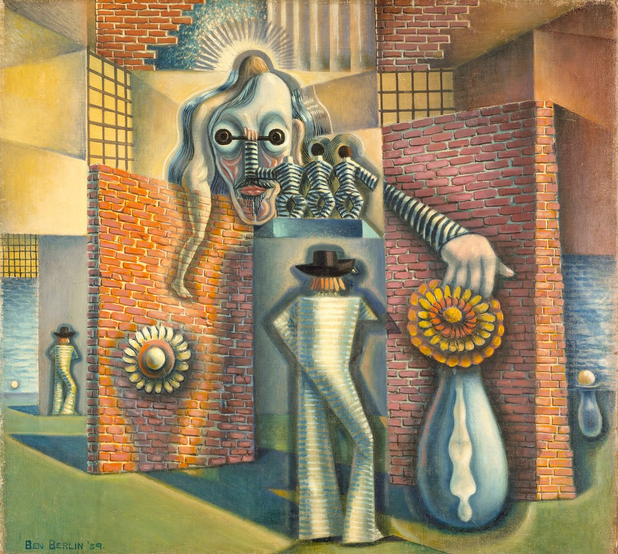 Bez názvu (surrealistická abstrakce), 1939 od Benjamin F. Berlin