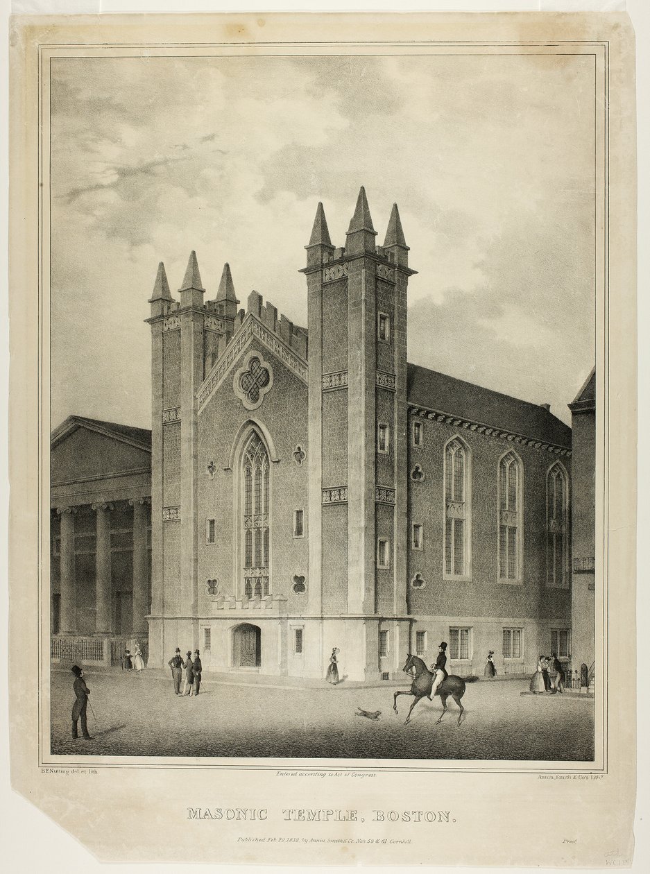 Zednářský chrám, Boston od Benjamin F. Nutting