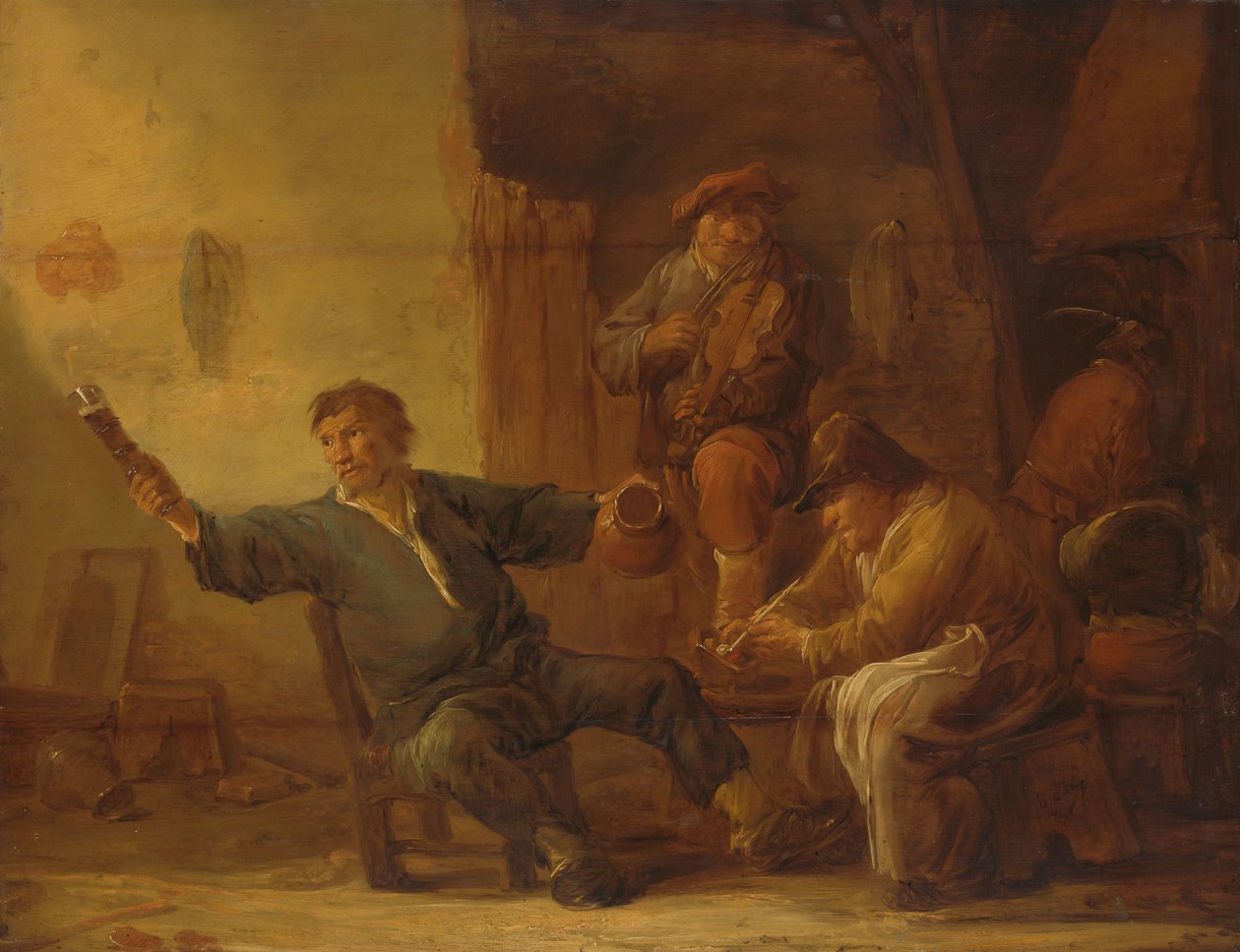Interiér selské chýše od Benjamin Gerritsz Cuyp