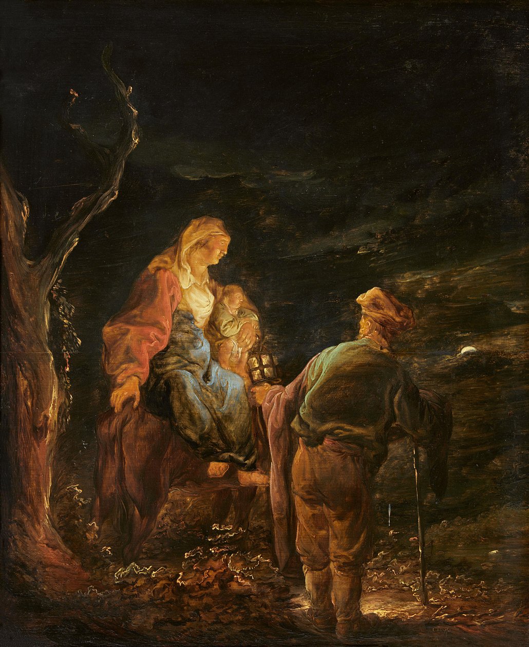 Odpočinek při útěku do Egypta od Benjamin Gerritsz Cuyp
