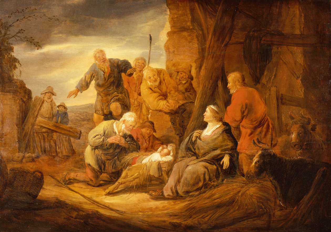 Klanění pastýřů (olej) od Benjamin Gerritsz. Cuyp