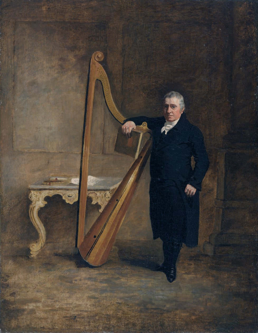 Harfistka rodiny Corbetů z Griffith Owen, kolem roku 1812 (olej na plátně) od Benjamin Marshall