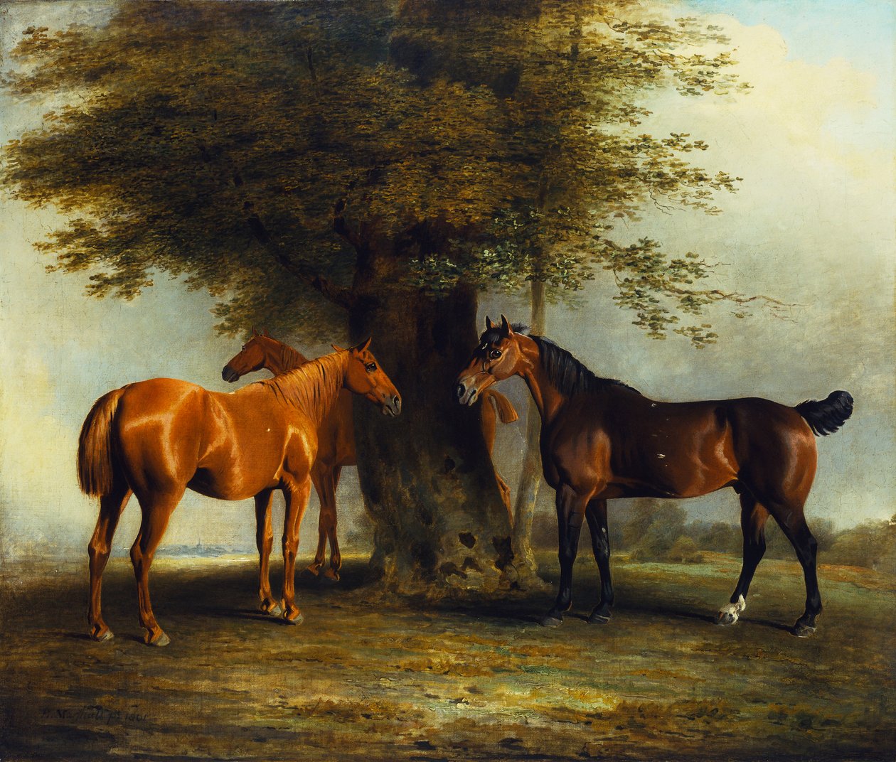 Lovci v trávě, 1801 od Benjamin Marshall