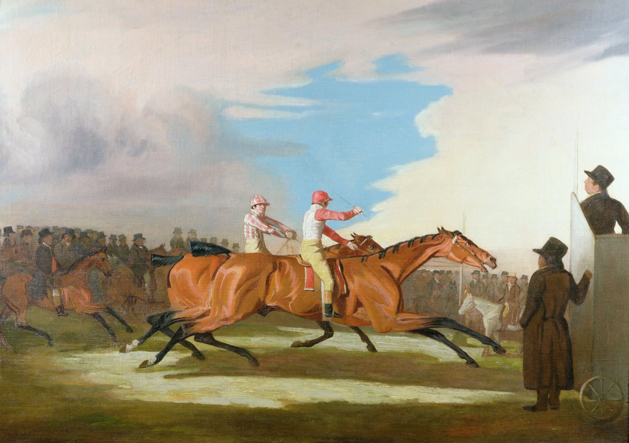 Zápas mezi „Eagle“ plukovníka Henryho Mellishe a „Eleanor“ Sira Charlese Bunburyho, Newmarket, 31. října 1804 od Benjamin Marshall