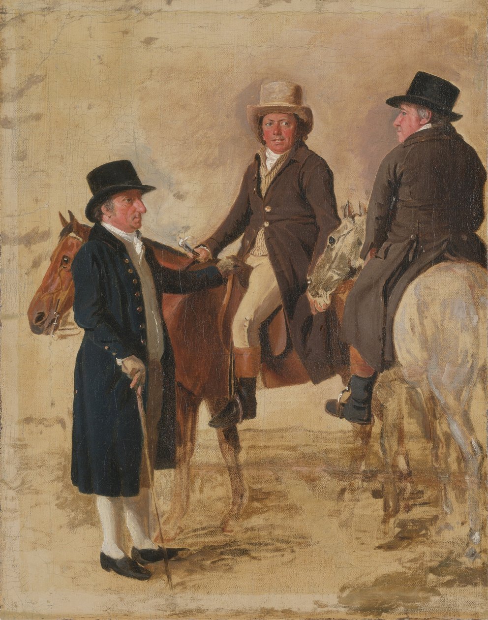 Three Worthies of the Turf v Newmarketu, kolem roku 1804: John Hilton, soudce plátna) od Benjamin Marshall