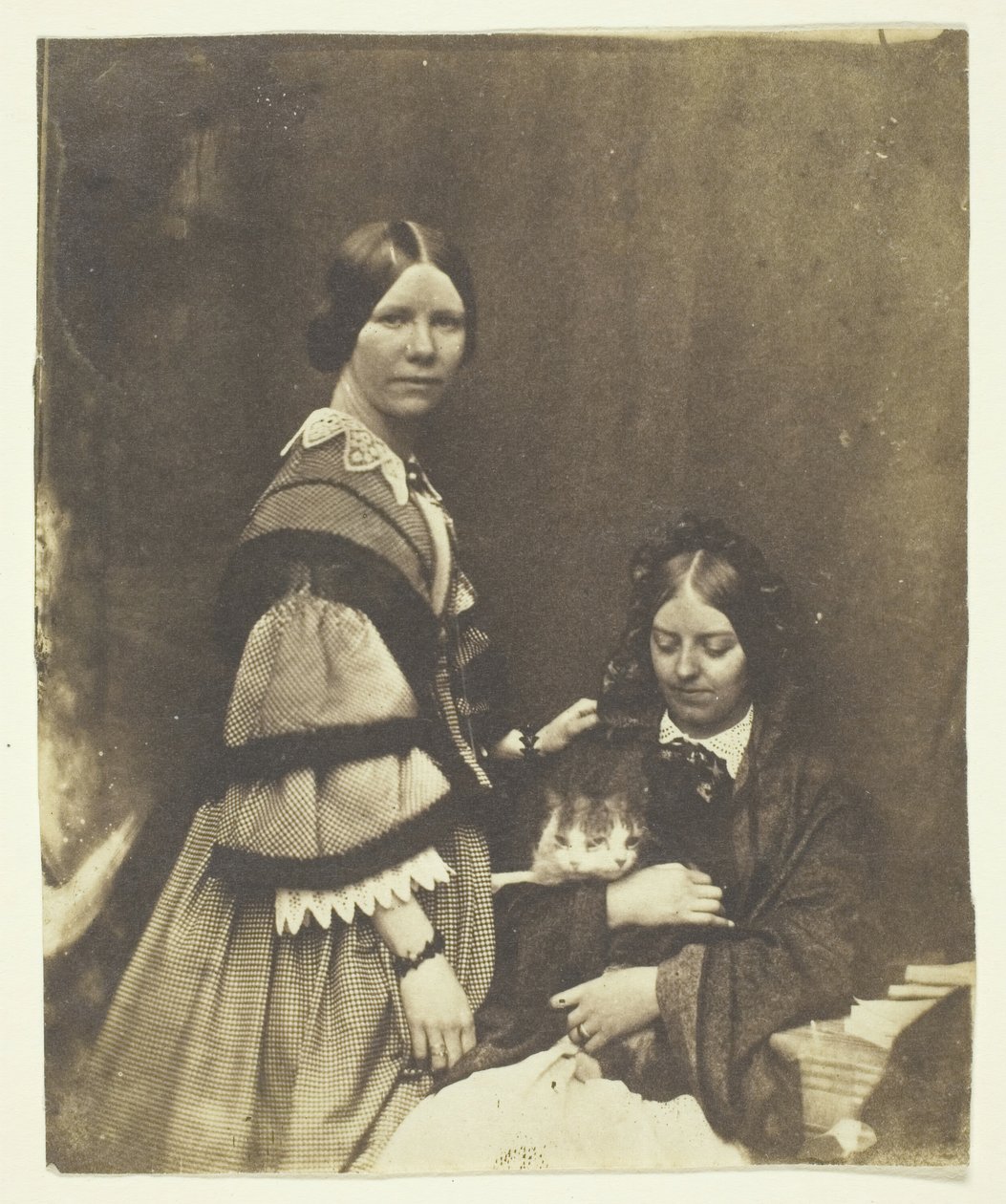 Paní Craik Holding Cat, c. 1858. od Benjamin Mulock