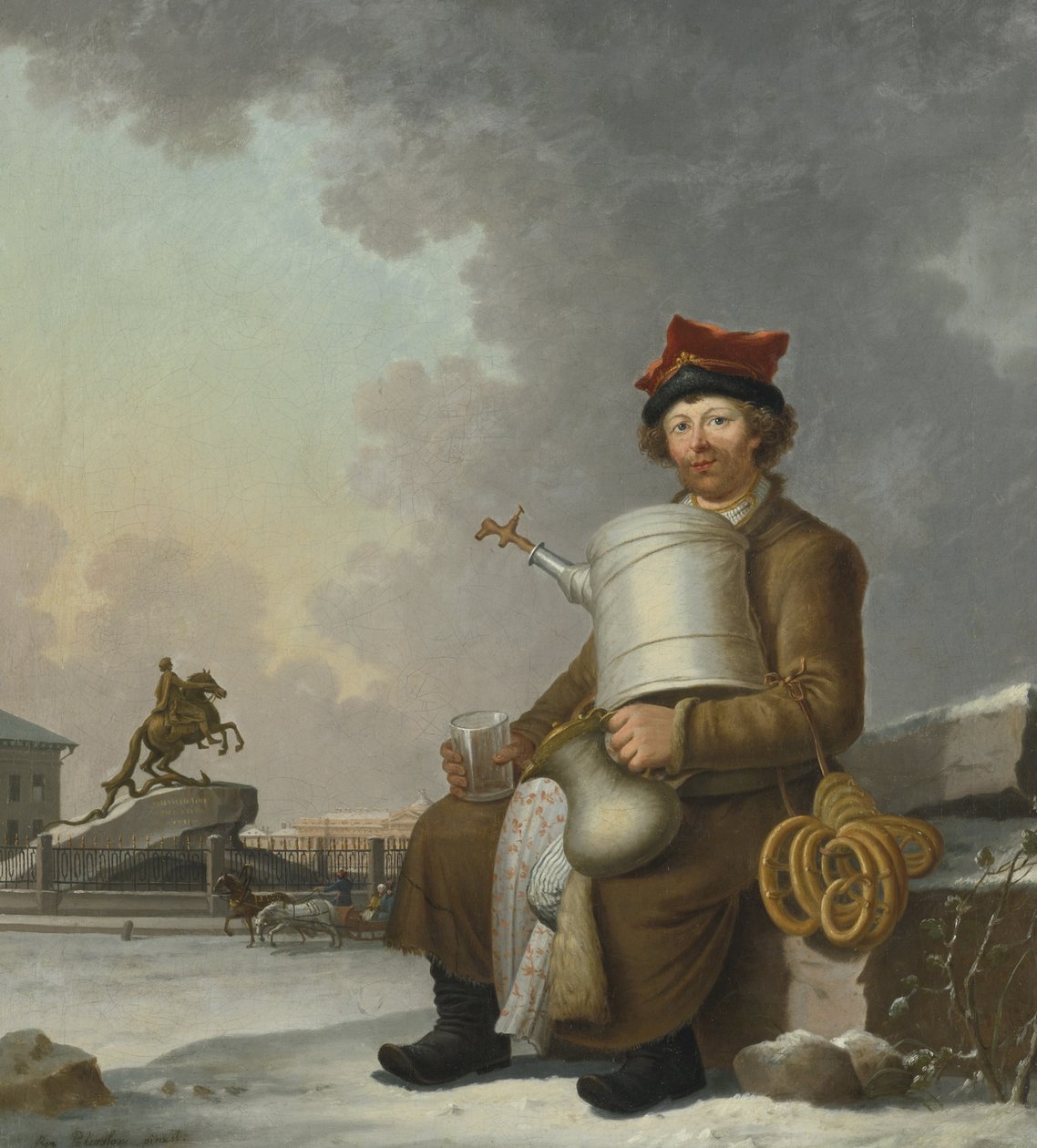 Sbiten Seller v Petrohradě, 1800 od Benjamin Paterssen