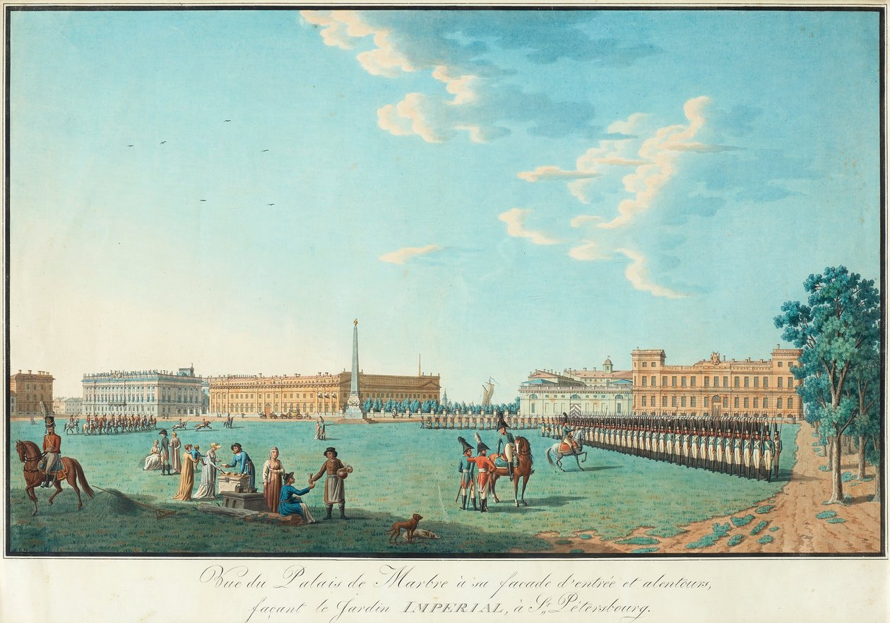 Mramorový palác v Petrohradě, c. 1800 od Benjamin Paterssen