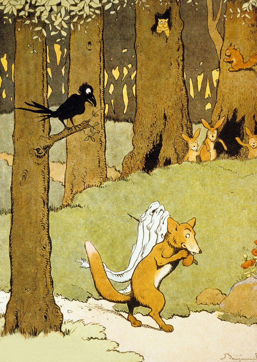 Renard a úhoři, ilustrace z 