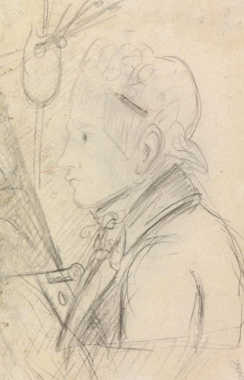 Portrétní studie mladého muže od Benjamin Robert Haydon