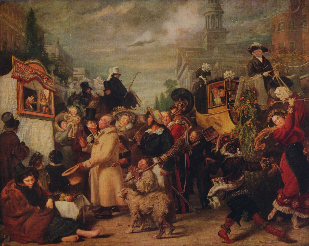 Punč nebo máj, 1829, c1915 od Benjamin Robert Haydon