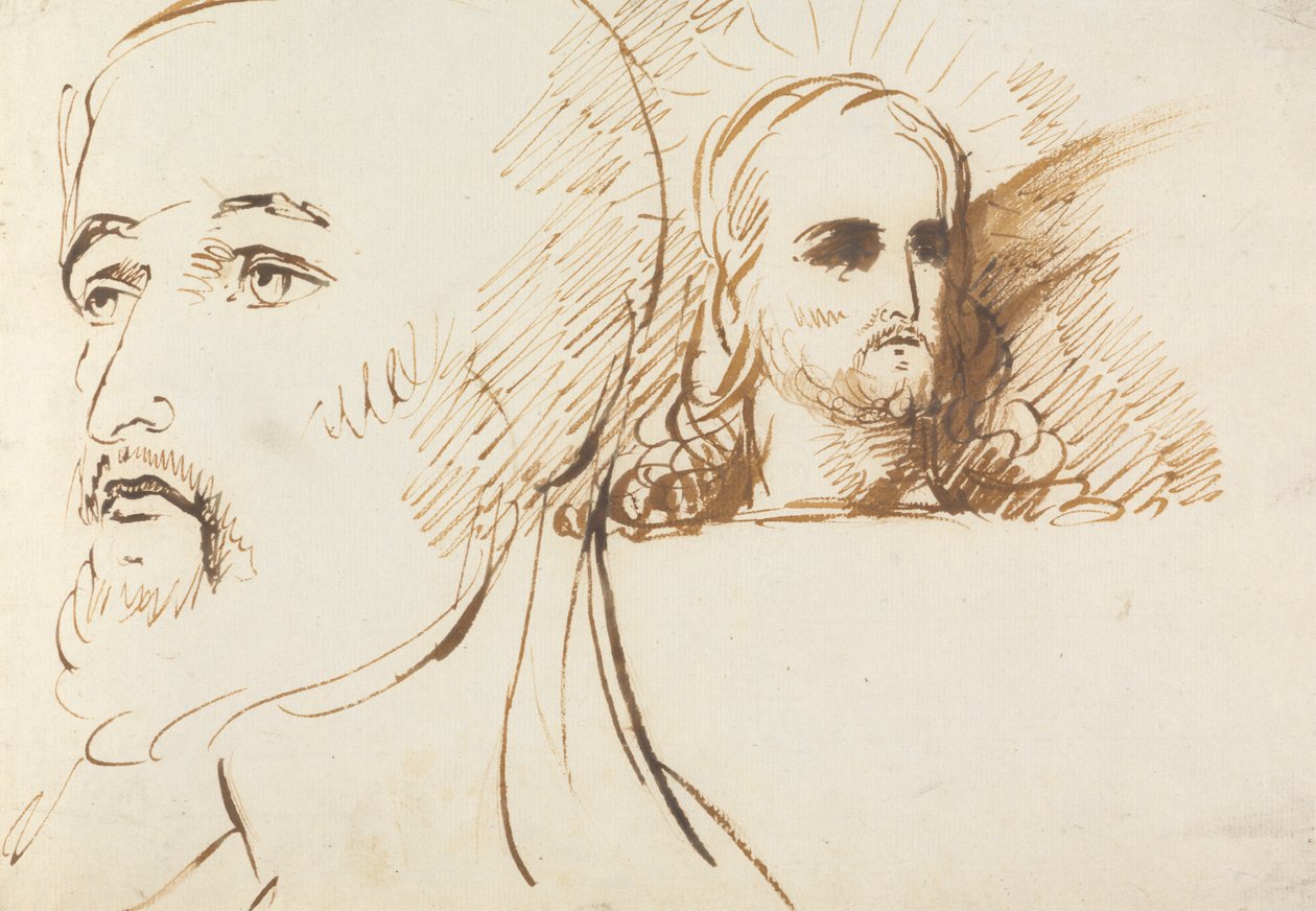 Studie Ježíšovy tváře od Benjamin Robert Haydon