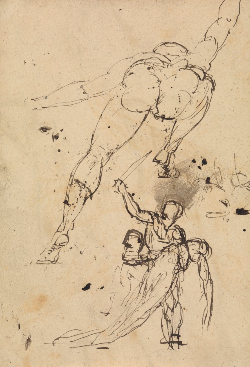 Studie pro Herkula a Persefonu od Benjamin Robert Haydon