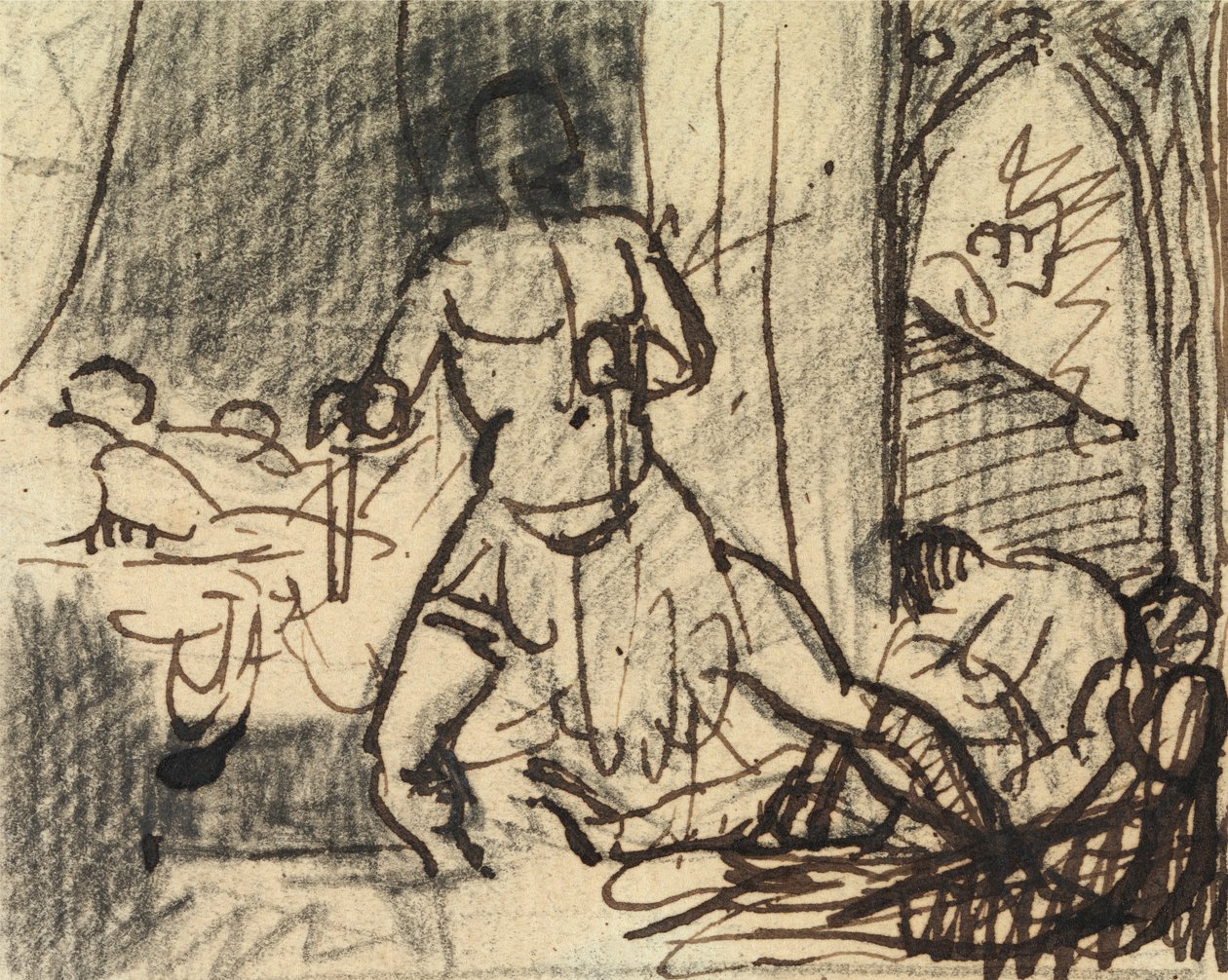 Studie figur v dramatické scéně od Benjamin Robert Haydon