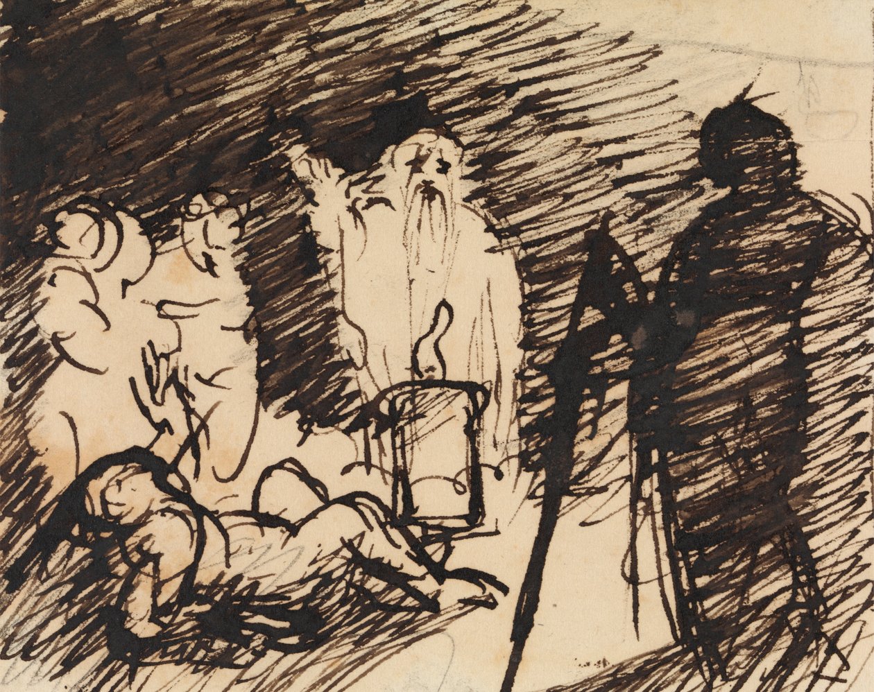 Studie biblické scény od Benjamin Robert Haydon