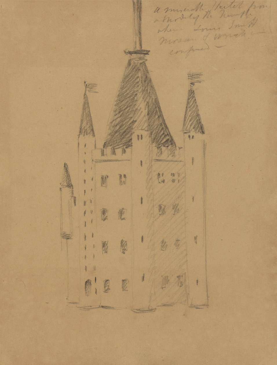 Studie hradu od Benjamin Robert Haydon