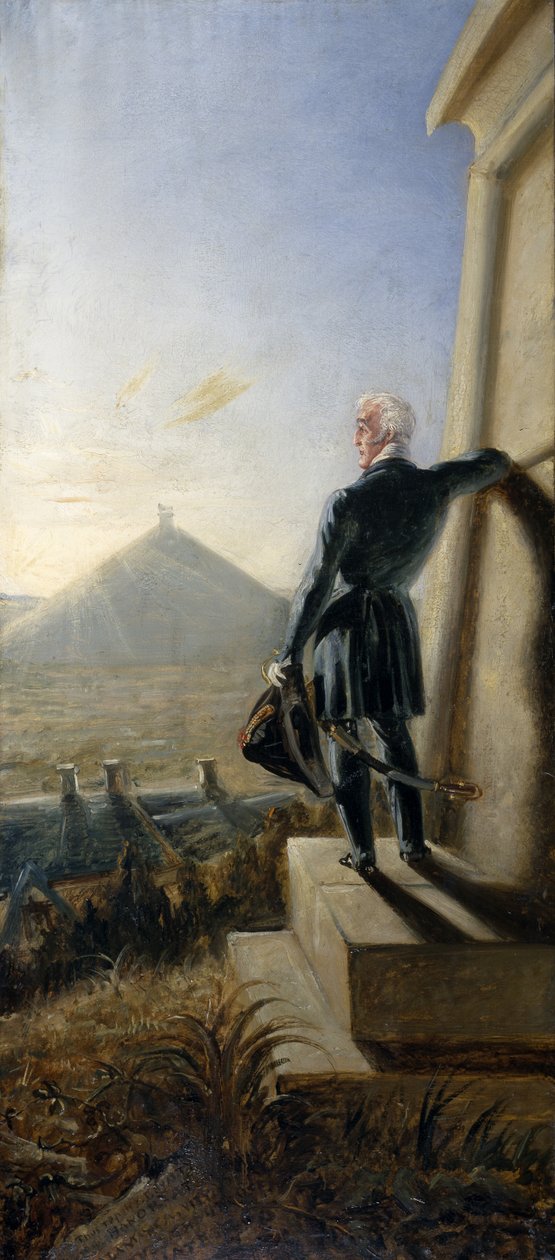 Vévoda z Wellingtonu přemítá na poli Waterloo, kolem roku 1844 (olej na plátně) od Benjamin Robert Haydon