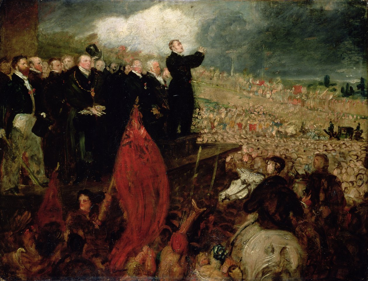Setkání odborů na Newhall Hill, Birmingham, 16. května 1832 od Benjamin Robert Haydon