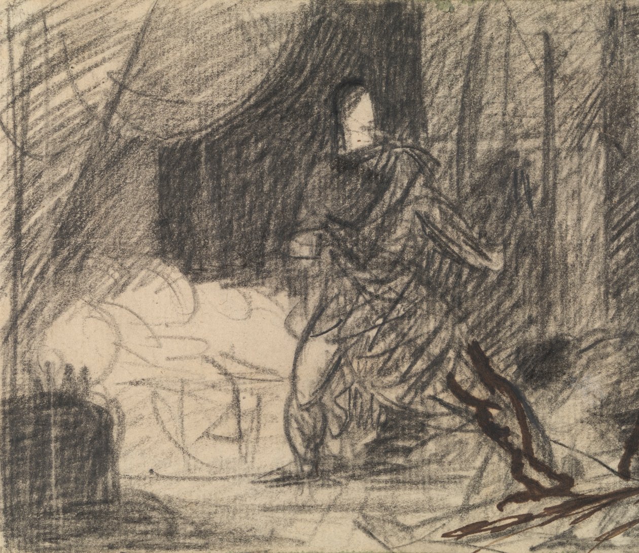 Vražda Duncana - Macbeth s tělem (a Lady Macbeth se blíží) od Benjamin Robert Haydon