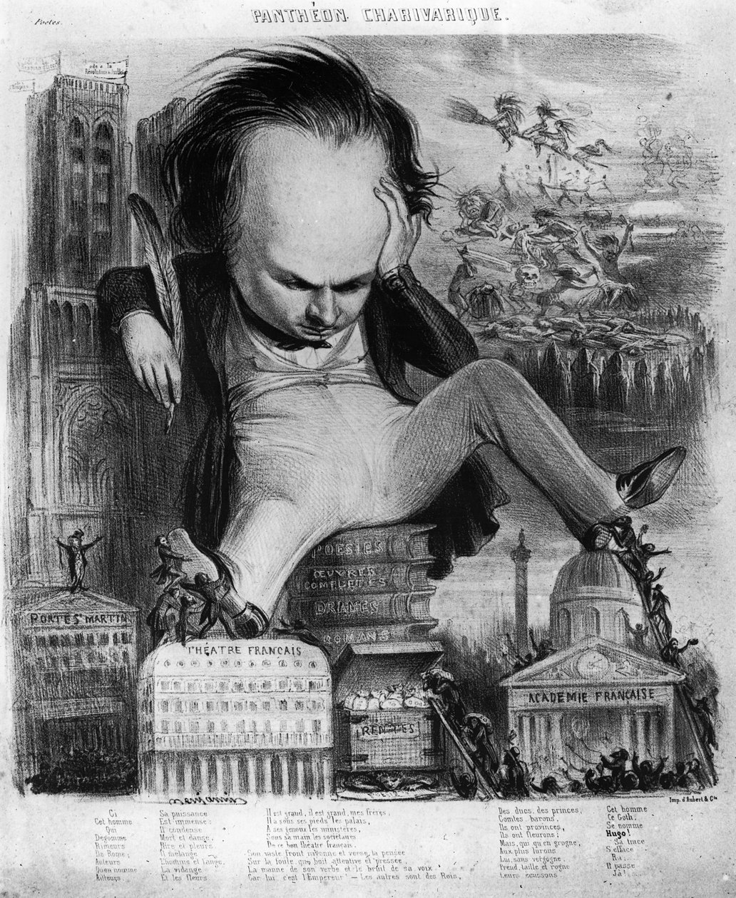 Karikatura Victora Huga (1802-85) z 
