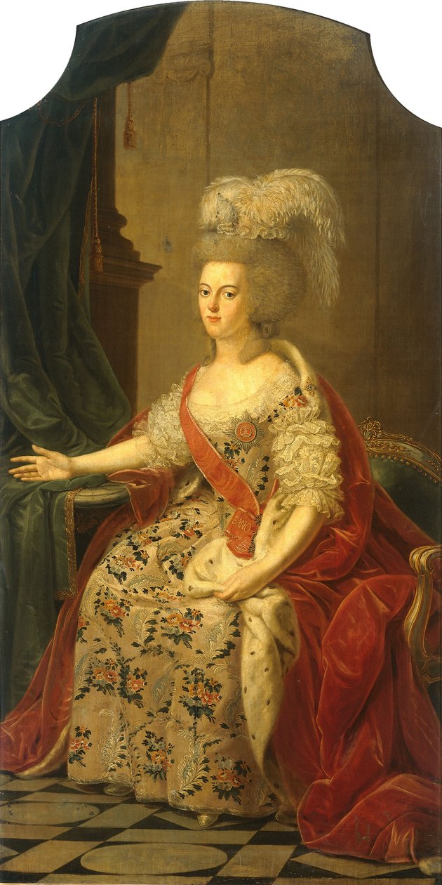 Portrét pruské princezny Wilhelminy Oranžské (1751-1820) od Benjamin Samuel Bolomey