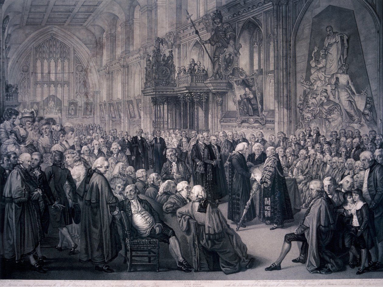 Inaugurace primátora Nathaniela Newnhama, Londýn, 1801 od Benjamin Smith
